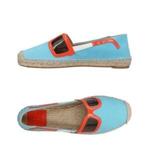 Tory Burch Sunny Flat Espadrille Nubuck Jewel NIB